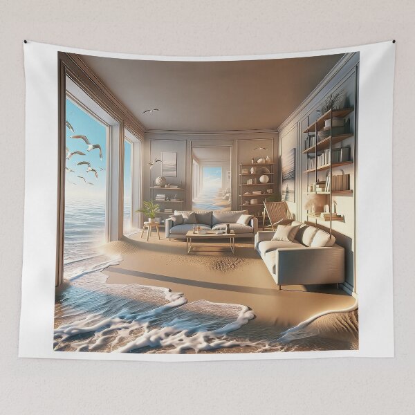 Item preview, Seaside Repose - AI Art designed and sold by Oilix.