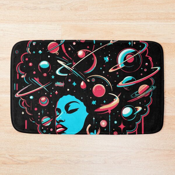 Item preview, Afro-futurism Afro Girl Sci-fi  designed and sold by KitonicTees.