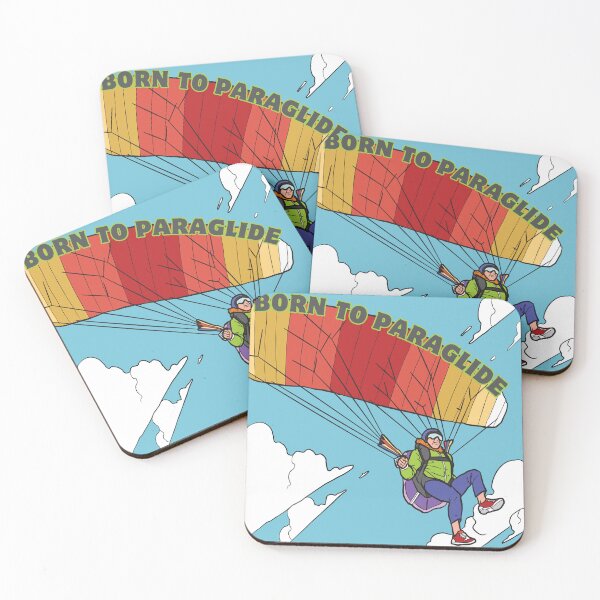 Item preview, Born to paraglide designed and sold by artwaves.