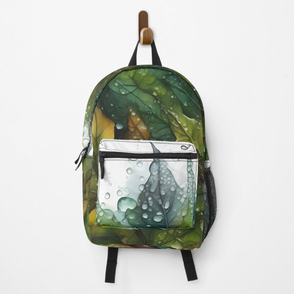 Item preview, Rainy autumn – part 1, i.e. watercolor leaves covered with raindrops. designed and sold by My-fake-places.