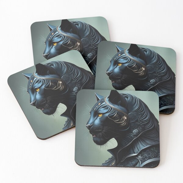 Item preview, Anthropomorphic Black Panther Portrait, Ai Generated Art  designed and sold by ACC .