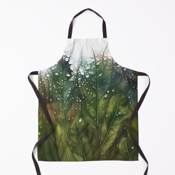 Item preview, Rainy autumn – part 2, i.e. watercolor leaves covered with raindrops. designed and sold by My-fake-places.