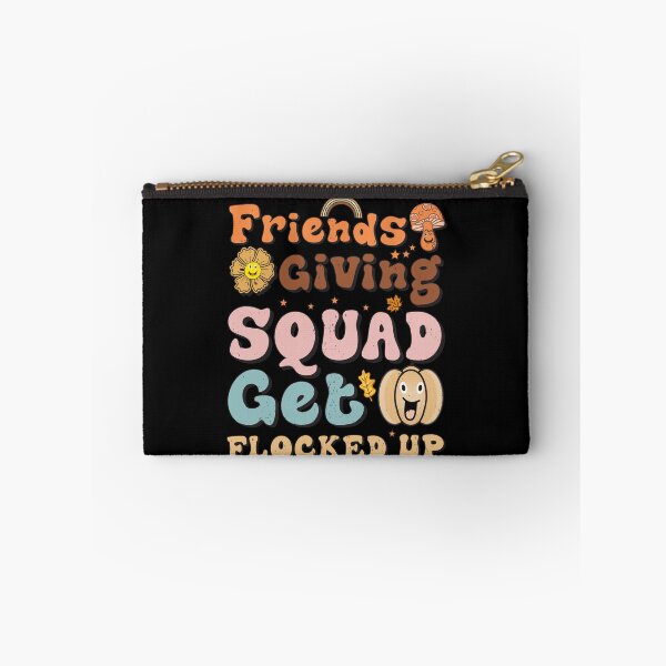 Item preview, Friendsgiving Squad Get Flocked Up Thanksgiving Turkey Fall Groovy designed and sold by Be Cool (5.0) ⭐⭐⭐⭐⭐.