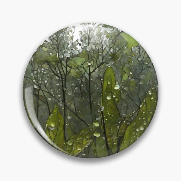 Item preview, Rainy autumn – part 3, i.e. watercolor leaves covered with raindrops. designed and sold by My-fake-places.