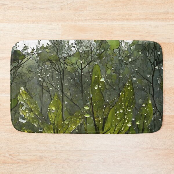 Item preview, Rainy autumn – part 3, i.e. watercolor leaves covered with raindrops. designed and sold by My-fake-places.