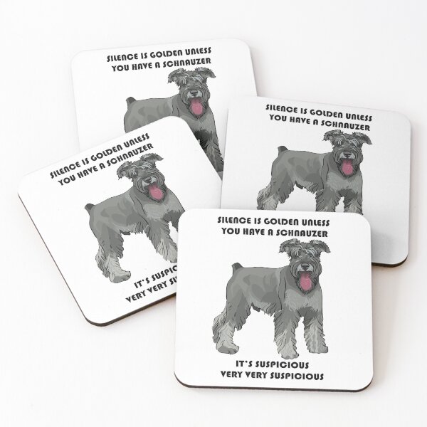 Item preview, Suspicious Silence with a Schnauzer designed and sold by Petensity.