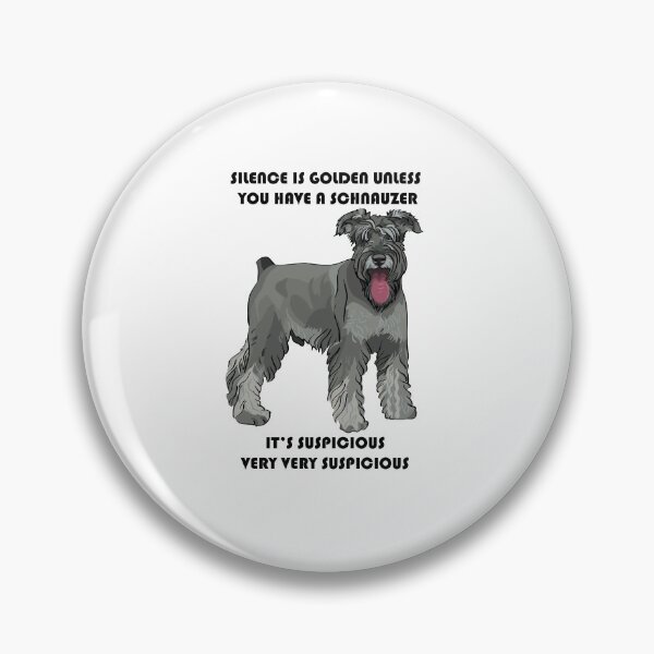 Aperçu de l'œuvre Silence suspect avec un Schnauzer créée et vendue par Petensity.