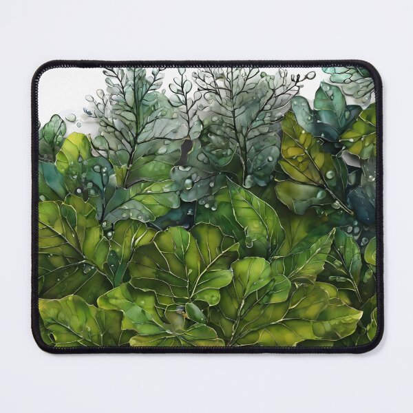 Item preview, Rainy autumn – part 4, i.e. watercolor leaves covered with raindrops. designed and sold by My-fake-places.