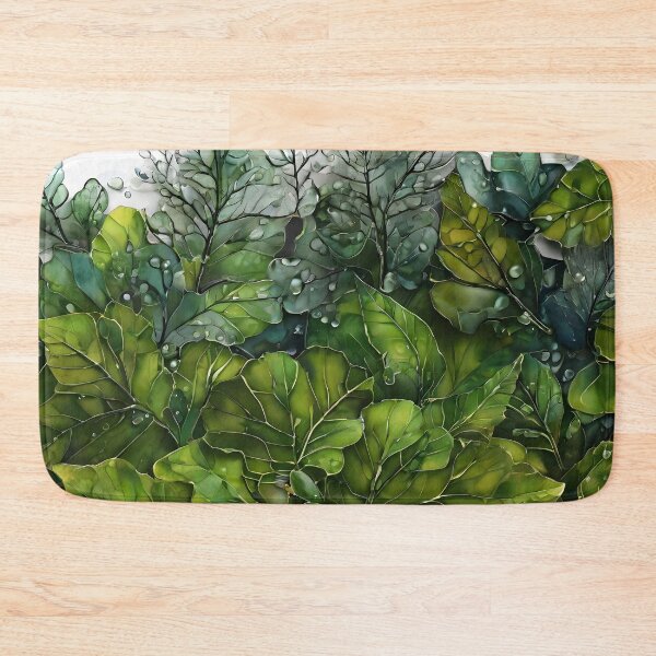 Item preview, Rainy autumn – part 4, i.e. watercolor leaves covered with raindrops. designed and sold by My-fake-places.