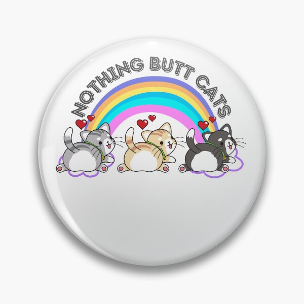 Item preview, Nothing butt cats, cute kittens in a row showing there funny butts and tails designed and sold by BritishDelights.