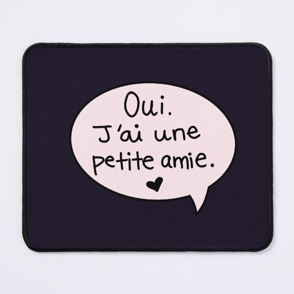 Item preview, Darcy heartstopper oui j’ai une petite amie french class quote designed and sold by LisaMichelleArt.