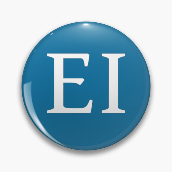 Item preview, EI Initials Monogram Elegant White Letters designed and sold by Jeallan Designs.