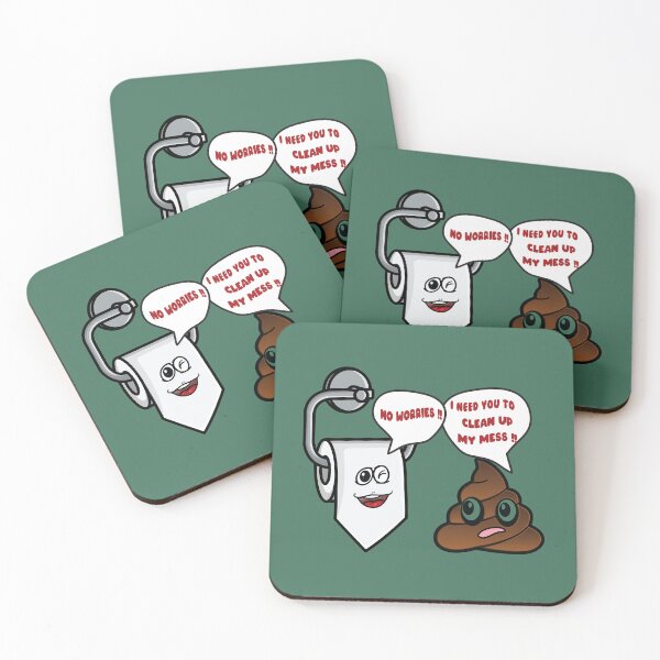 Item preview, Funny toilet tissue paper roll with poop designed and sold by Donutlovers.