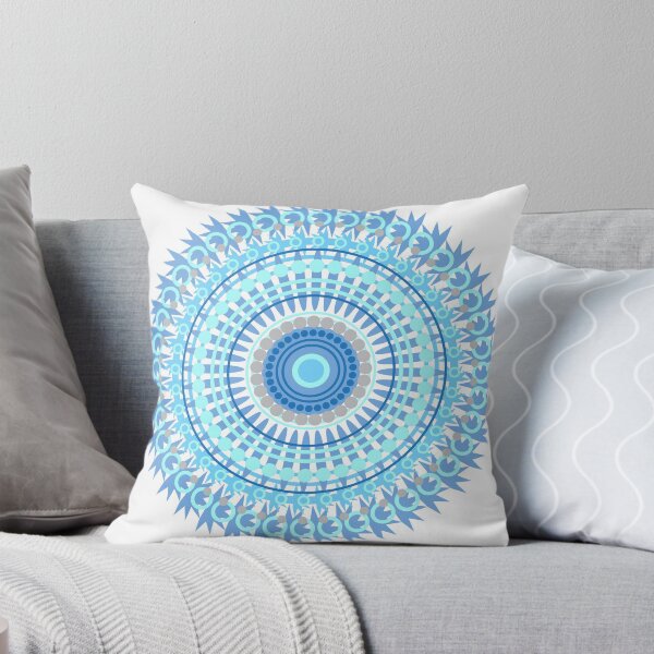 Item preview, BLUE MANDALA PRINT designed and sold by lindaully.