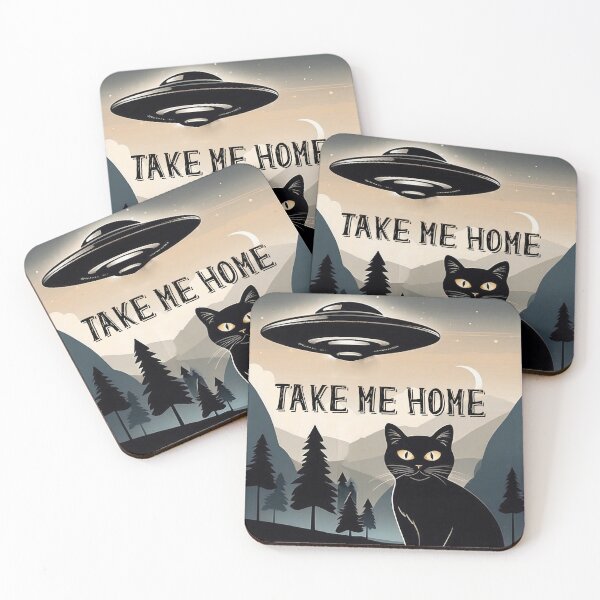 Item preview, ufo cat designed and sold by ZenStickConcept.