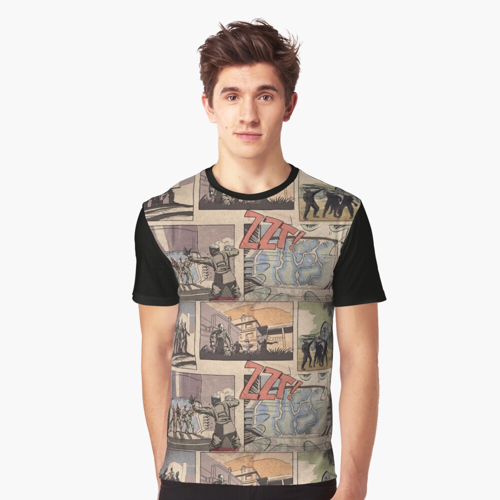 Aperçu de l'œuvre T-shirt graphique créée et vendue par MallcopMemoirs.