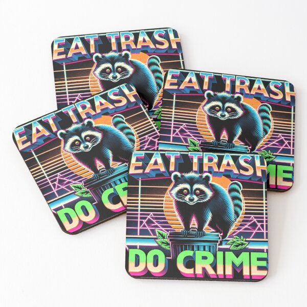 Item preview, eat trash, do crime designed and sold by 80s teeshirts.