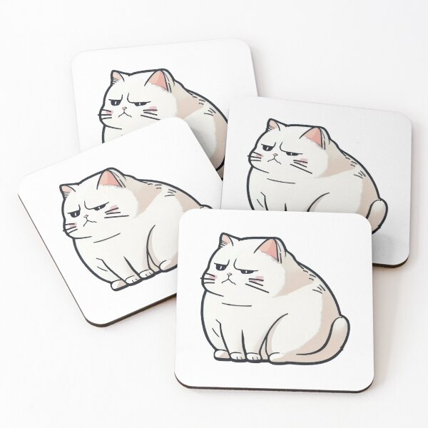 Item preview, Cat Sticker Animal Sticker Huggable Chubby Cat Stickers Galore designed and sold by MaewError.