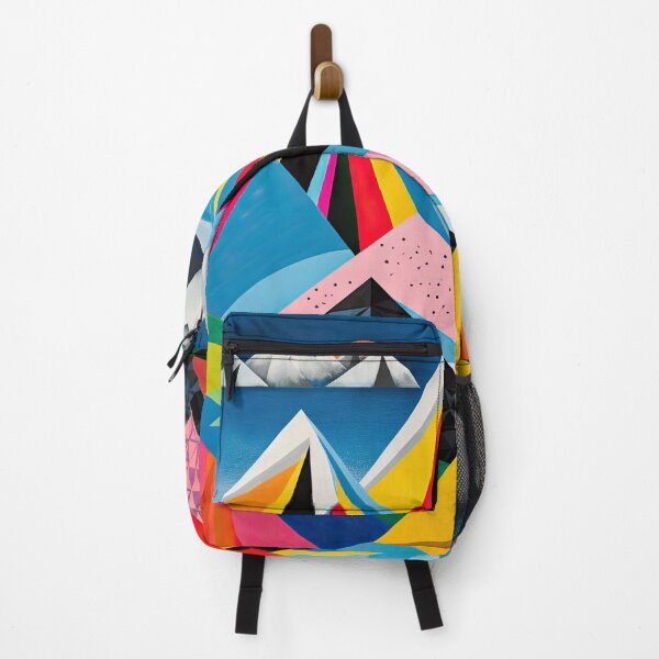 Item preview, Explore "Simplistic & Minimalistic Alps" with Bauhaus Flair and Vivid Colors designed and sold by ArtificialGenes.