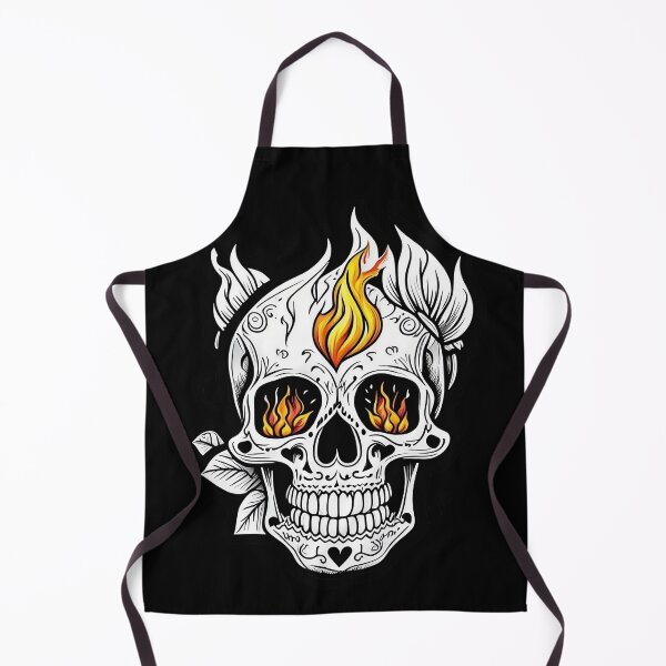 Item preview, Sugar Skull with Vision in Three Eyes, Eyes on Fire designed and sold by Skulls & Calaveras.
