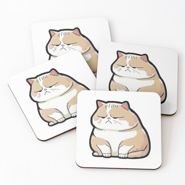Item preview, Cat Sticker Animal Sticker Playful Chubby Cat Stickers for Endless Fun designed and sold by MaewError.
