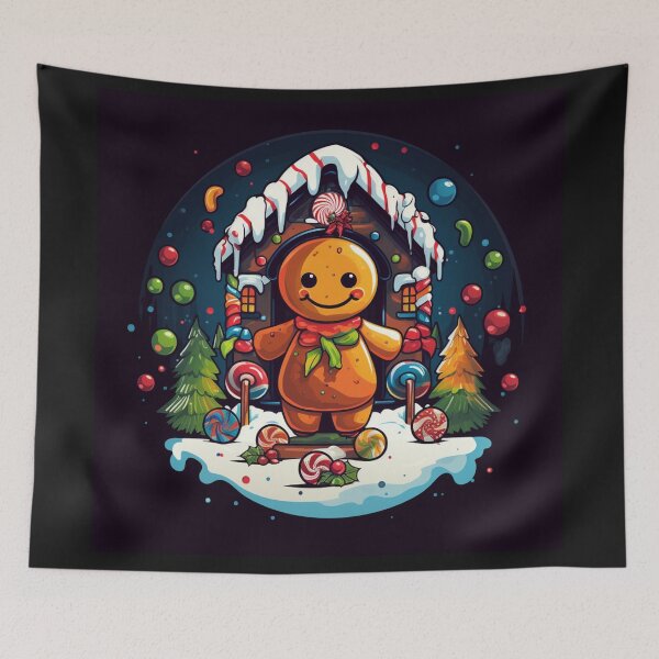 Item preview, Christmas Gingerbread Man Holiday Xmas Comic designed and sold by 0DarkArtz0.