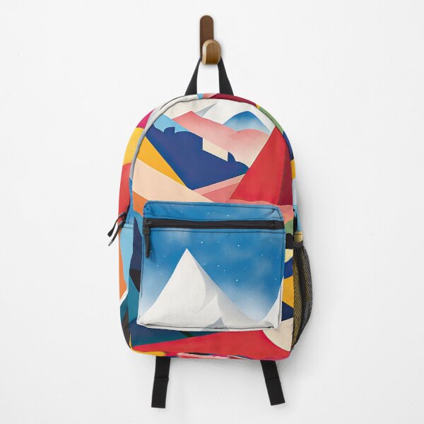 Item preview, Explore "Simplistic & Minimalistic Alps" with Bauhaus Flair and Vivid Colors designed and sold by ArtificialGenes.