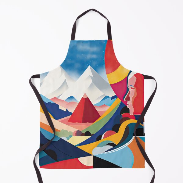 Item preview, Explore "Simplistic & Minimalistic Alps" with Bauhaus Flair and Vivid Colors designed and sold by ArtificialGenes.