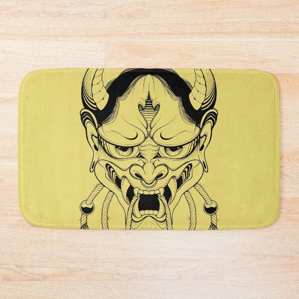Item preview, Hannya Japanese Mask in Yellow designed and sold by Hellagreat.