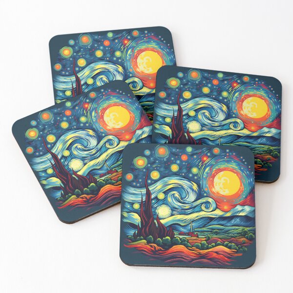 Item preview, Starry Night Color Infusion! Designer's choice for Van Gogh's Art Fans!  designed and sold by AiApparel24-art.