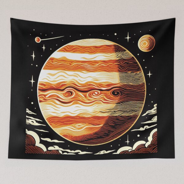 Item preview, SF Jupiter Woodcut 3 designed and sold by CrankyOldDude.