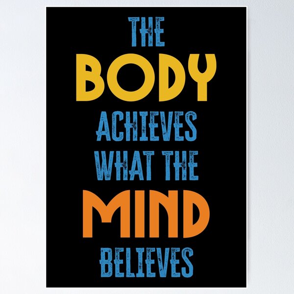 Item preview, Body and Mind success and motivational quote / Positive Quotes About Life designed and sold by Naumovski.