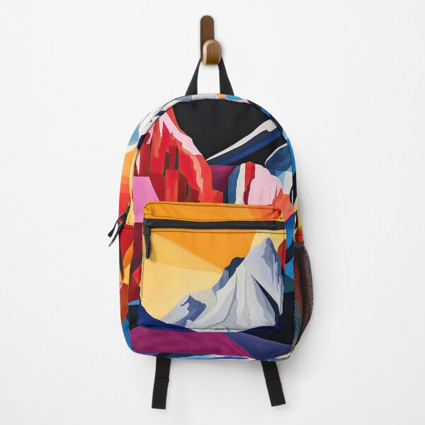 Item preview, Explore "Simplistic & Minimalistic Alps" with Bauhaus Flair and Vivid Colors designed and sold by ArtificialGenes.