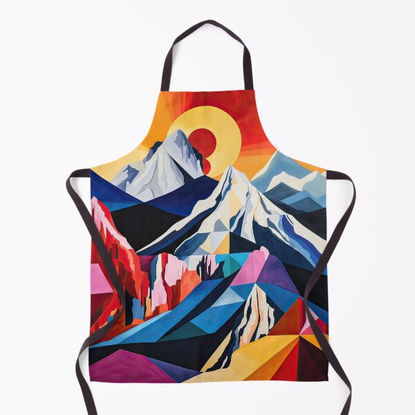 Item preview, Explore "Simplistic & Minimalistic Alps" with Bauhaus Flair and Vivid Colors designed and sold by ArtificialGenes.