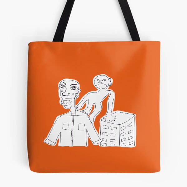 Item preview, Orange towerblock designed and sold by shrewdmovenet.