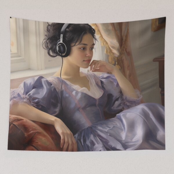 Item preview, The Listener III | Altered Vintage Portrait Art designed and sold by Altered Pixels.