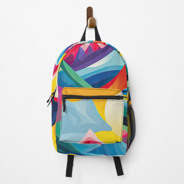 Item preview, Explore "Simplistic & Minimalistic Alps" with Bauhaus Flair and Vivid Colors designed and sold by ArtificialGenes.