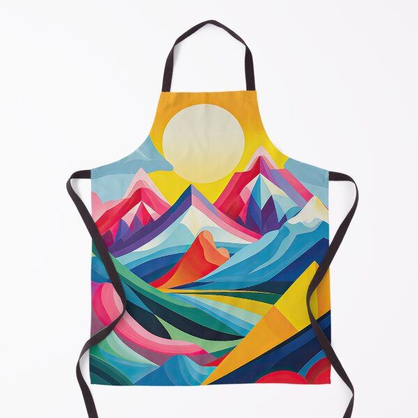 Item preview, Explore "Simplistic & Minimalistic Alps" with Bauhaus Flair and Vivid Colors designed and sold by ArtificialGenes.