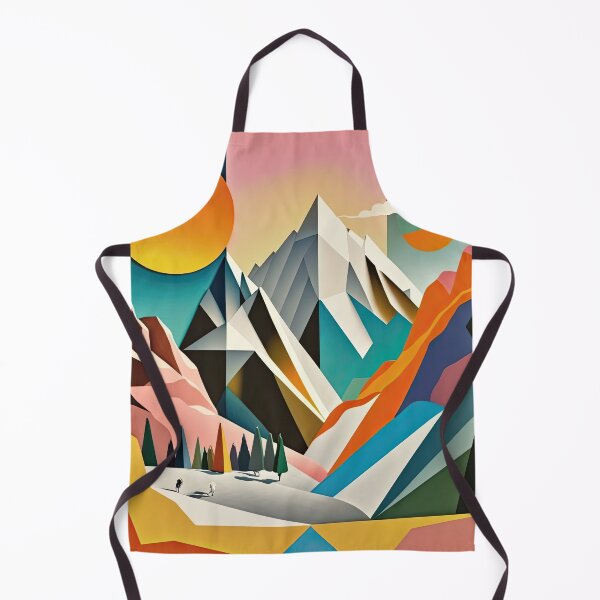 Item preview, Explore "Simplistic & Minimalistic Alps" with Bauhaus Flair and Vivid Colors designed and sold by ArtificialGenes.