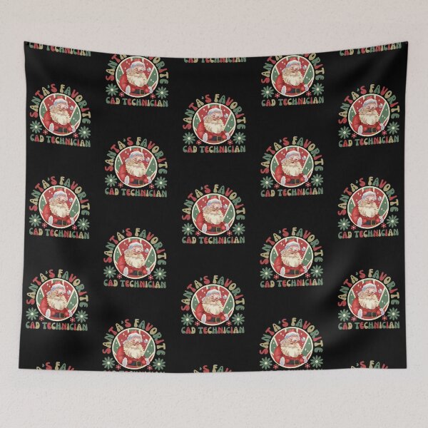 Item preview, Santas Favorite CAD Technician designed and sold by Hey-Nice-Shirt.
