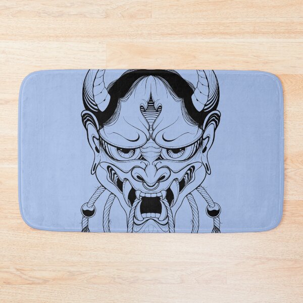 Item preview, Hannya Japanese Mask in Blue designed and sold by Hellagreat.