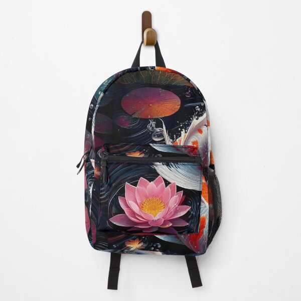 Item preview, Elegance in Realism: Koi and Lotus designed and sold by DesignVibesHub.