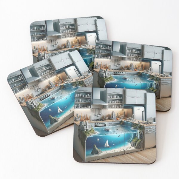 Item preview, Kitchen Beach - AI Art designed and sold by Oilix.
