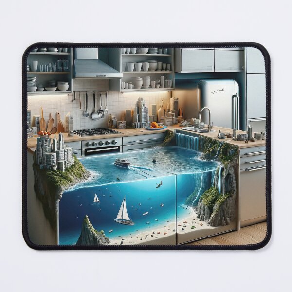 Item preview, Kitchen Beach - AI Art designed and sold by Oilix.
