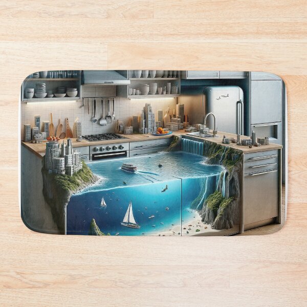 Item preview, Kitchen Beach - AI Art designed and sold by Oilix.