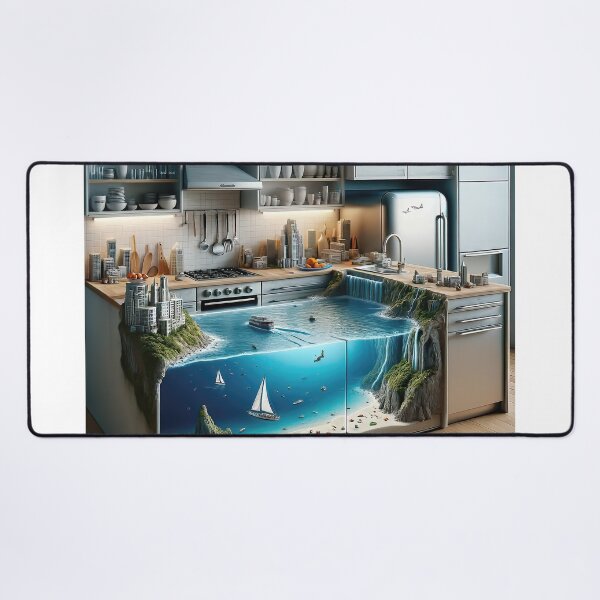 Item preview, Kitchen Beach - AI Art designed and sold by Oilix.