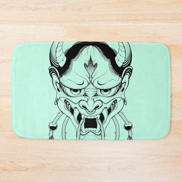 Item preview, Hannya Japanese Mask in Mint designed and sold by Hellagreat.
