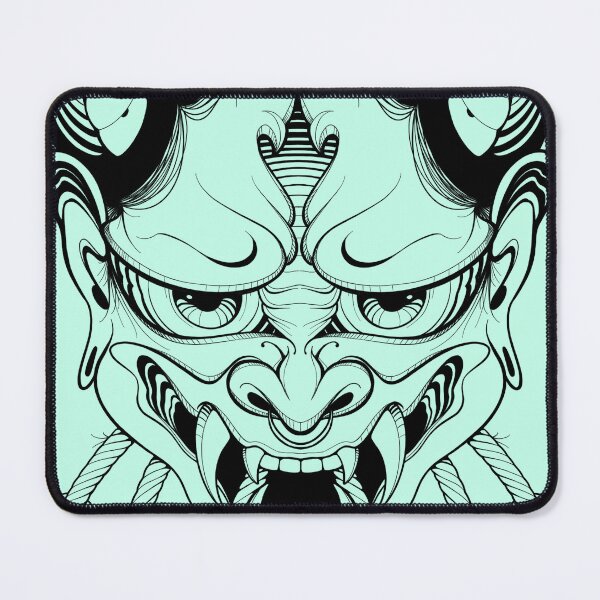 Item preview, Hannya Japanese Mask in Mint designed and sold by Hellagreat.