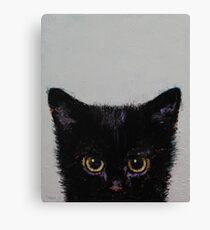 Black Kitten Canvas Print