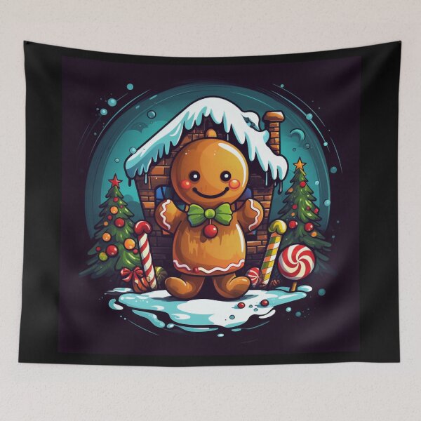 Item preview, Christmas Gingerbread Man Holiday Xmas Comic designed and sold by 0DarkArtz0.
